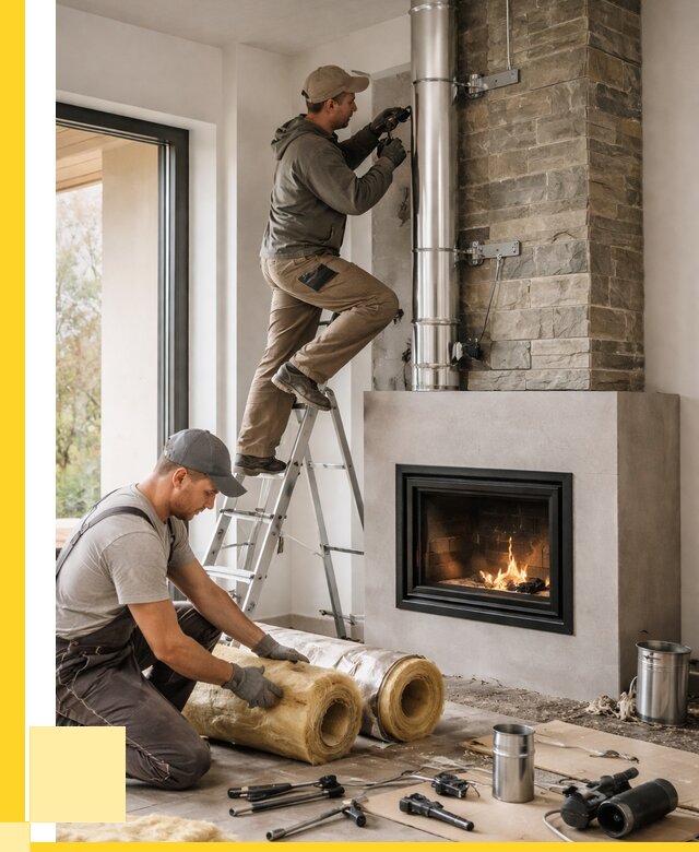 Монтаж дымоходов для каминов в Лесосибирске от 15623 р. ЭриданЛсс