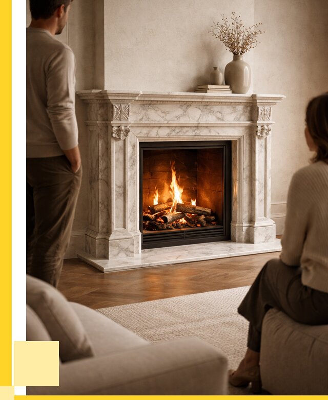 Мраморные камины под ключ в Лесосибирске от 260375 р. | ЭриданЛсс