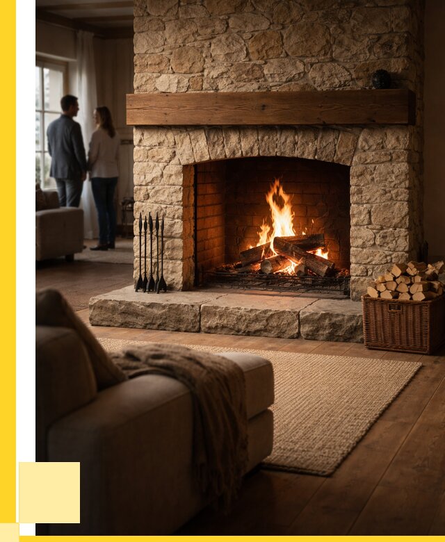 Открытые камины под ключ в Лесосибирске от 156225 р. ЭриданЛсс