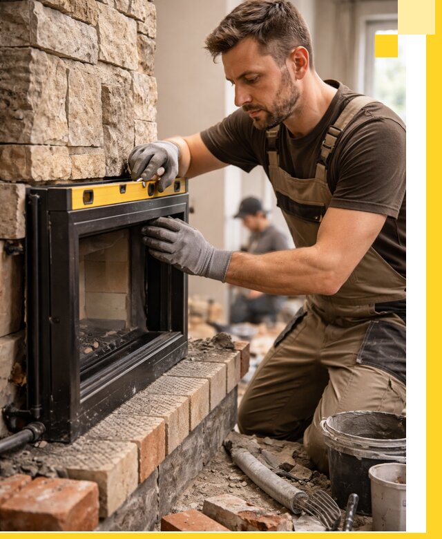 Дровяные камины под ключ в Лесосибирске: монтаж, обустройство