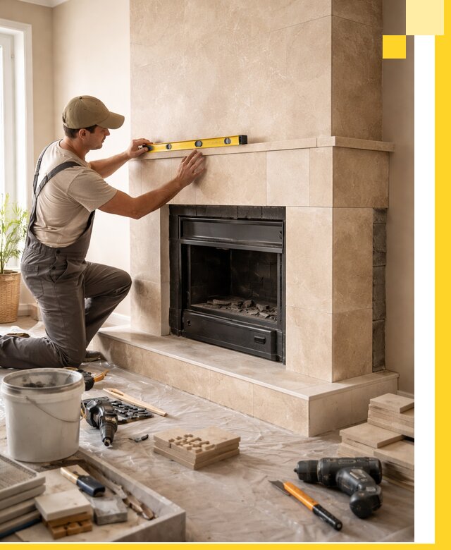 Установка и монтаж каминов в частном доме под ключ в Лесосибирске