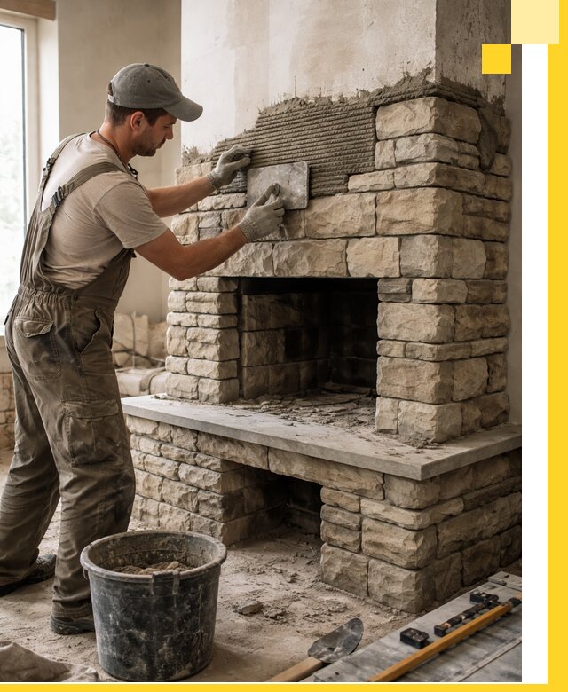 Строительство каминов под ключ в Лесосибирске от проектирования до монтажа