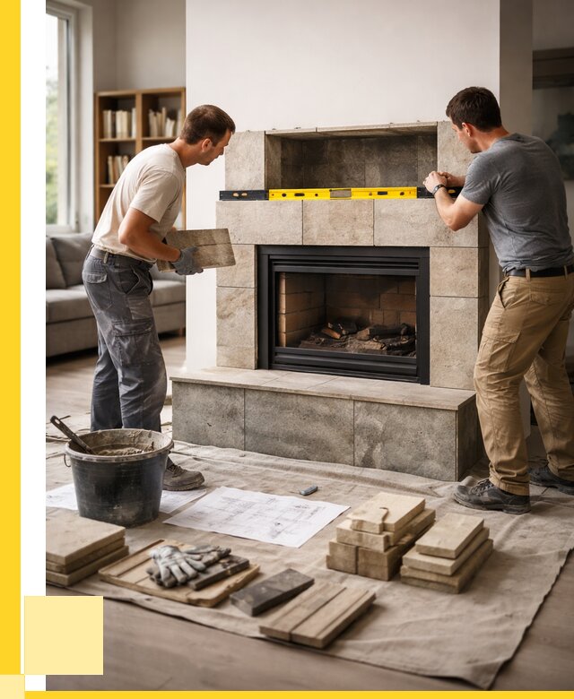 Монтаж каминов и установка в Лесосибирске от 46868 р. | ЭриданЛсс