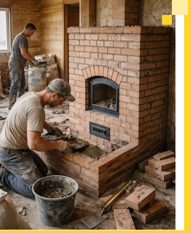 Профессиональное строительство печей в Лесосибирске под ключ