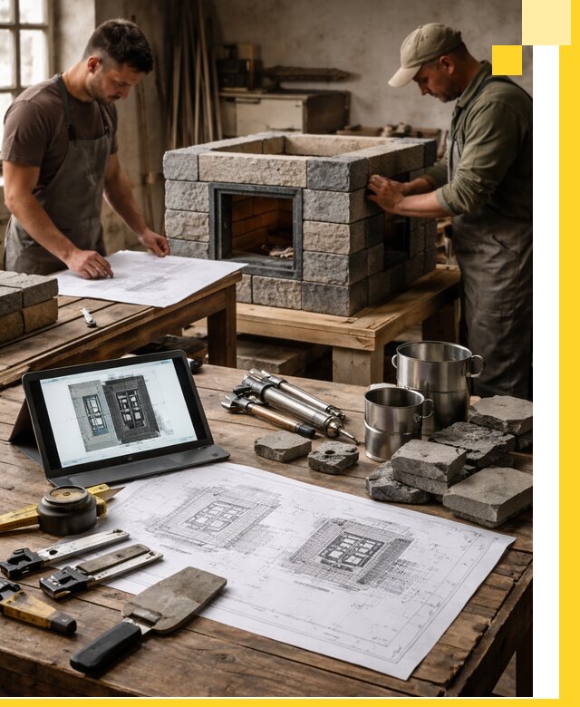 Разработка проектов печей с согласованием и монтажом в Лесосибирске