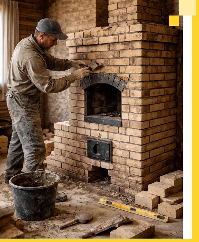 Кирпичные печи под ключ в Лесосибирске: проектирование и кладка