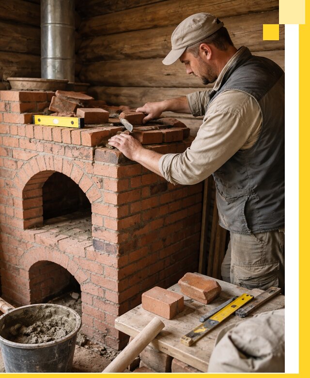 Изготовление и установка русских печей в Лесосибирске под ключ