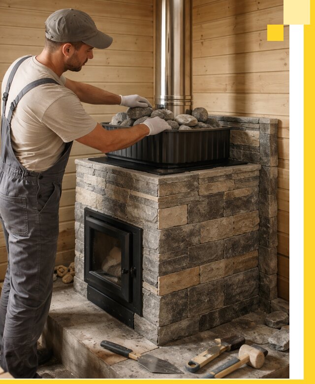 Печи для парной в Лесосибирске, производство, монтаж и обслуживание