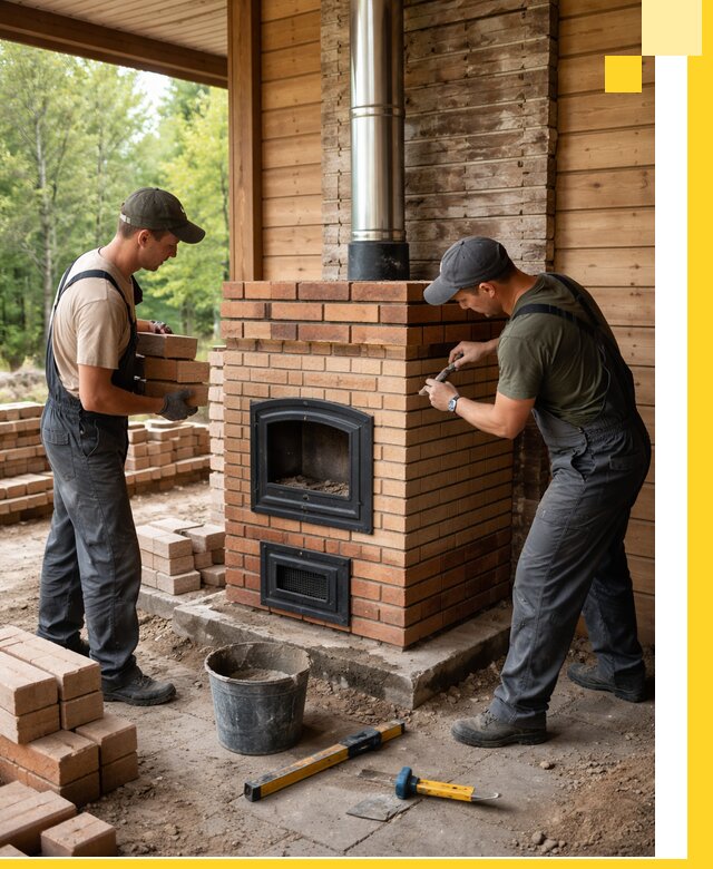 Производство и установка дачных печей под ключ в Лесосибирске