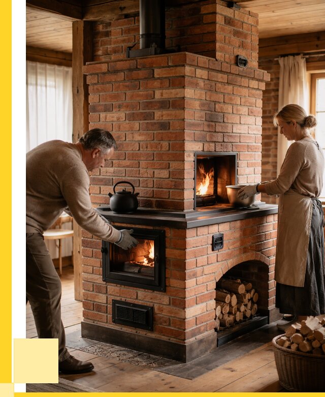 Печи для загородного дома под ключ в Лесосибирске от 83320 р. | ЭриданЛсс