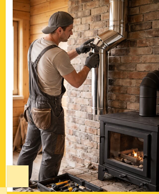 Монтаж дымоходов для печей в Лесосибирске от 7811 р. | ЭриданЛсс