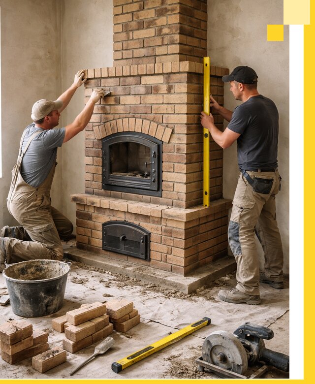 Продажа и установка печей и каминов для дома под ключ в Лесосибирске