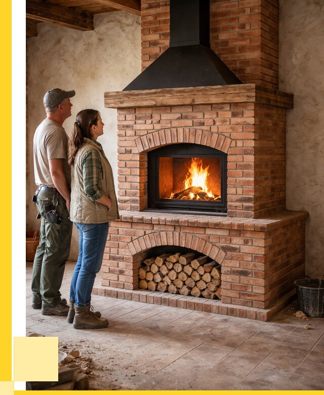 Печи камины из кирпича в Лесосибирске от 124980 р. | ЭриданЛсс