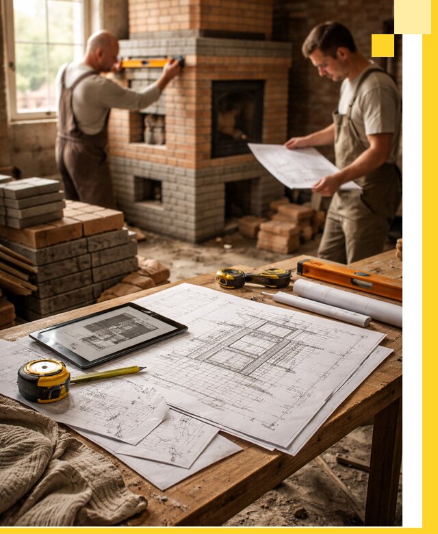 Проекты печей и каминов с индивидуальным дизайном в Лесосибирске