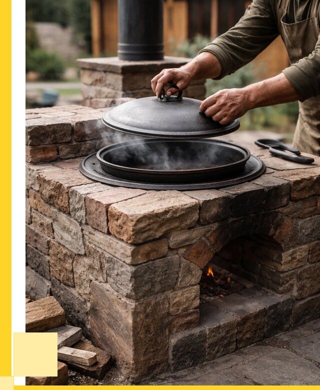 Печи для казана в Лесосибирске по цене от 18747 р. | ЭриданЛсс