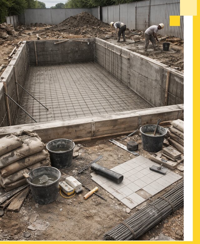 Строительство бассейнов под ключ в Лесосибирске, дизайн и монтаж