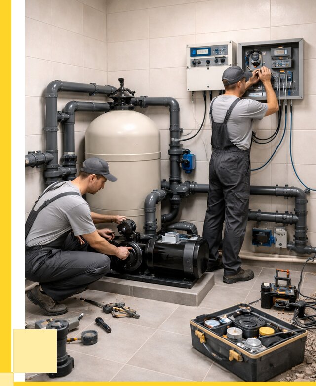 Монтаж оборудования для бассейнов в Лесосибирске от 41660 р. | ЭриданЛсс