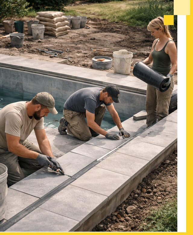 Строительство и монтаж уличных бассейнов под ключ в Лесосибирске