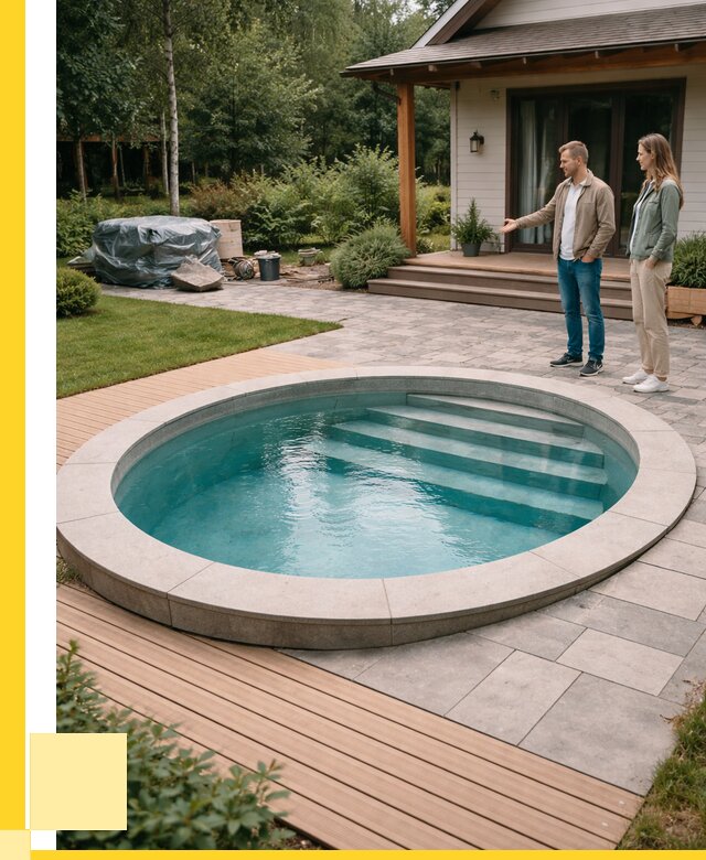 Бассейн на даче под ключ в Лесосибирске от 208300 р., ЭриданЛсс