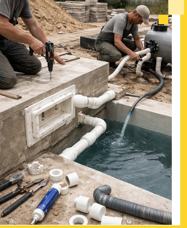 Строительство скиммерных бассейнов под ключ в Лесосибирске