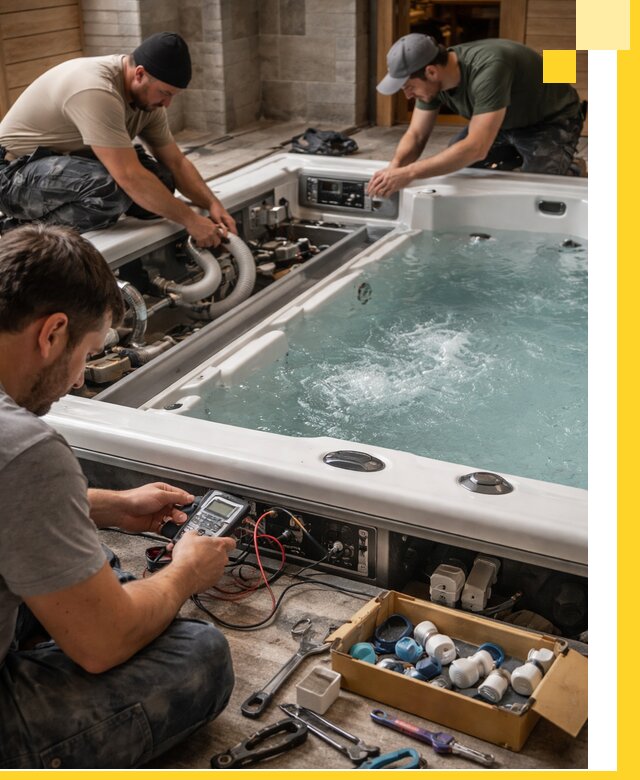 Гидромассажные бассейны под ключ в Лесосибирске, дизайн и монтаж