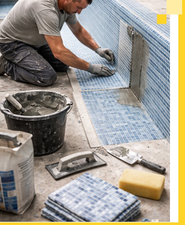 Укладка и ремонт мозаики для бассейнов под ключ в Лесосибирске