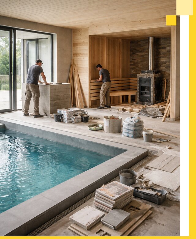 Проектирование и строительство бань с бассейном в Лесосибирске