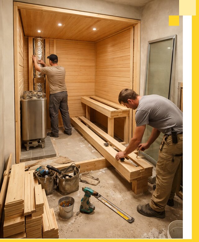 Проектирование и установка домашних саун под ключ в Лесосибирске