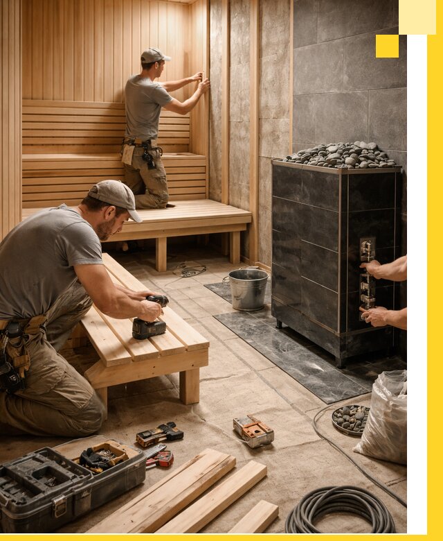 Дизайн и строительство интерьерных саун под ключ в Лесосибирске