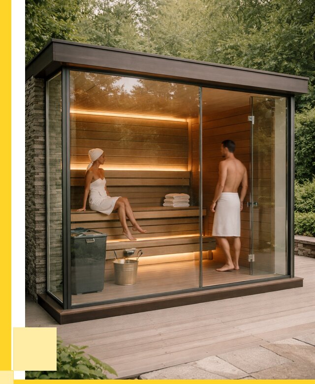 Сауна стеклянная и двери для сауны в Лесосибирске от 260375 р. | ЭриданЛсс