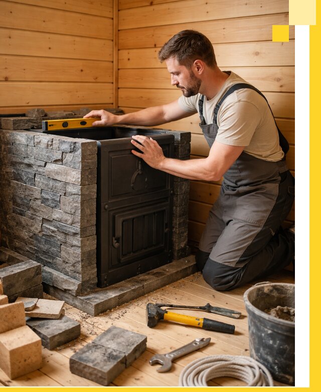 Производство и установка печей для саун под ключ в Лесосибирске