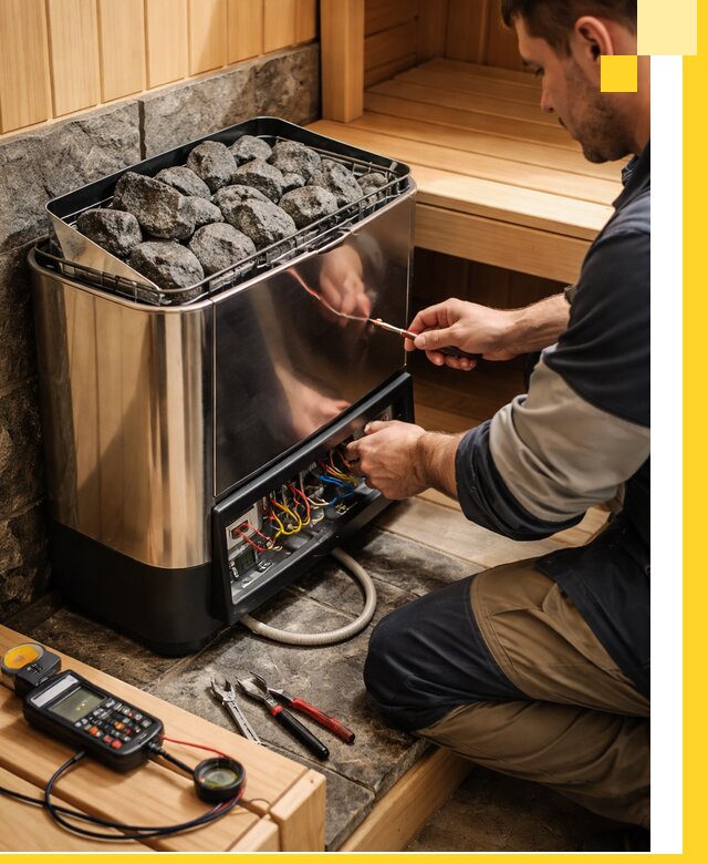 Продажа и установка электрокаменок для саун в Лесосибирске