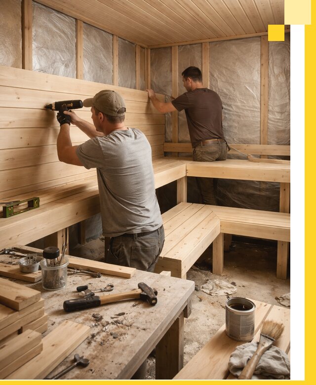 Профессиональная отделка бань и саун под ключ в Лесосибирске