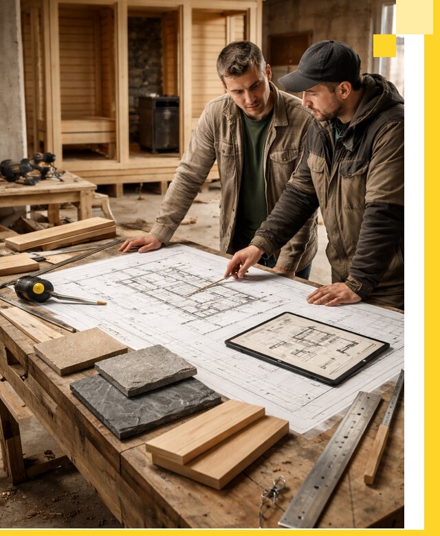 Проекты бань под ключ и планы строительства в Лесосибирске