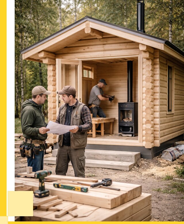 Монтаж бань под ключ в Лесосибирске — от 208300 р. | ЭриданЛсс