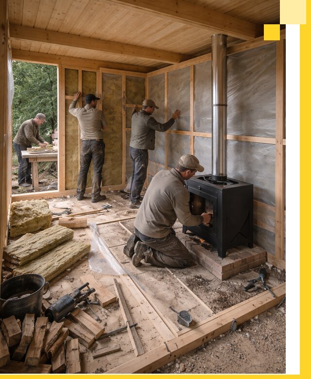 Профессиональный монтаж бань под ключ в Лесосибирске для дома