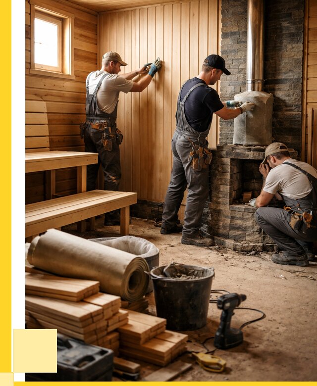 Ремонт бань под ключ в Лесосибирске от 46868 р. | ЭриданЛсс