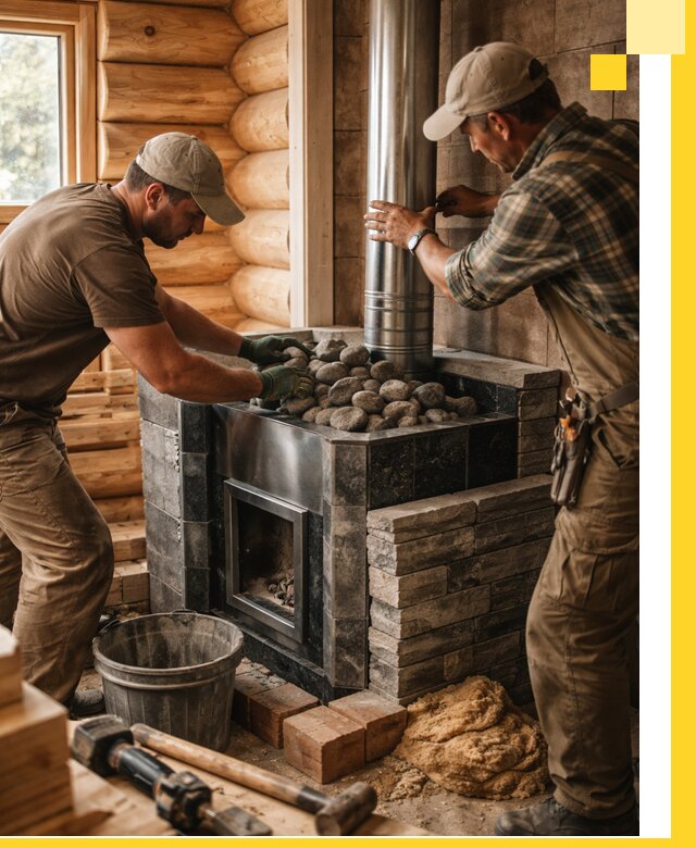 Строительство и отделка русских бань под ключ в Лесосибирске