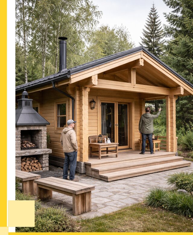 Деревянные бани под ключ в Лесосибирске от 468675 р. | ЭриданЛсс