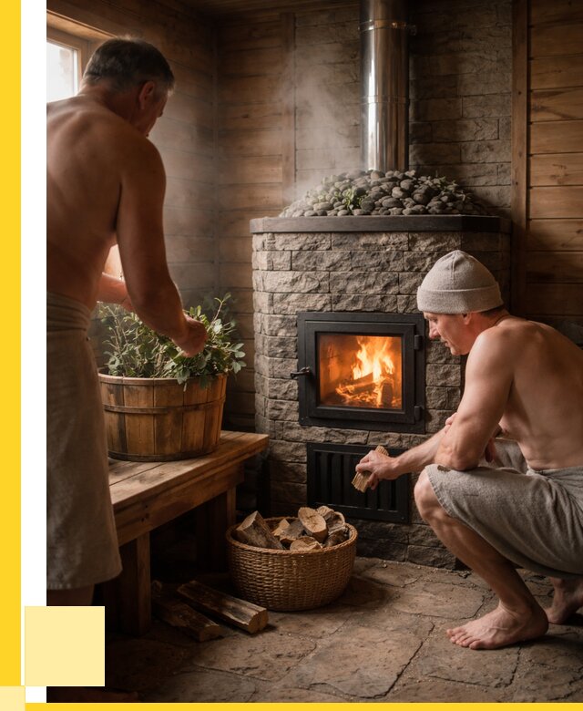 Банные печи под ключ в Лесосибирске от 46868 р. | ЭриданЛсс кирпичная