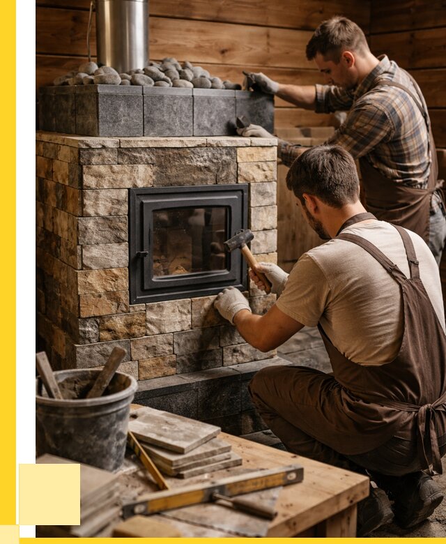 Облицовка банной печи в Лесосибирске от 15623 р. | ЭриданЛсс