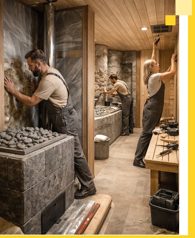 Строительство бань и SPA процедур в Лесосибирске под ключ и отделкой