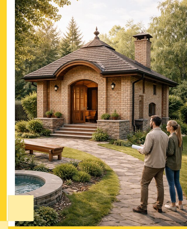 Проект кирпичной бани в Лесосибирске от 31245 р. | ЭриданЛсс