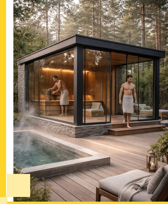 Стеклянные бани и двери в Лесосибирске от 468675 р. | ЭриданЛсс