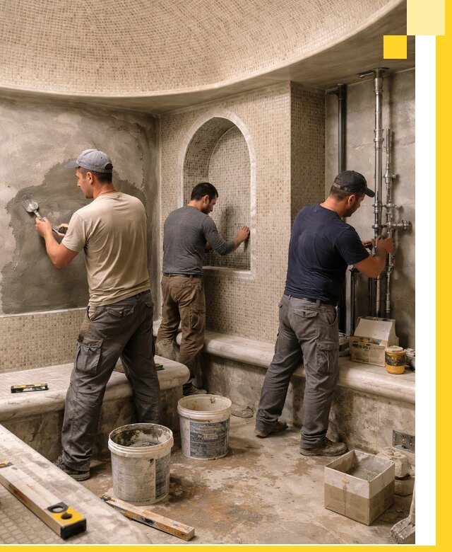 Профессиональный монтаж хамамов под ключ в Лесосибирске с гарантией