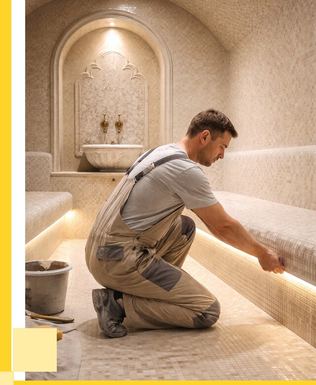 Отделка хамамов под ключ в Лесосибирске от 5728 р. | ЭриданЛсс