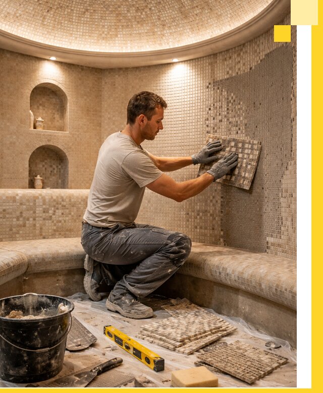 Устройство и монтаж домашнего хамама под ключ в Лесосибирске