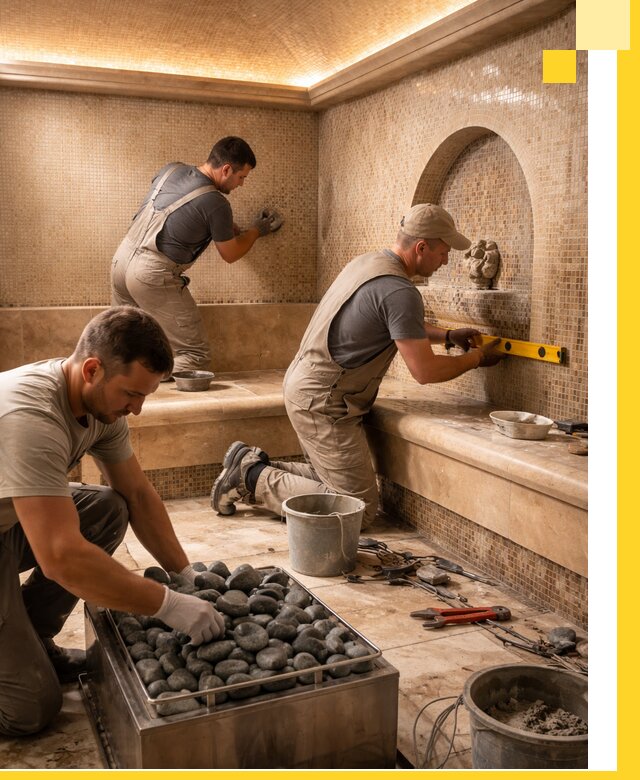 Проектирование и строительство хамама и сауны в Лесосибирске