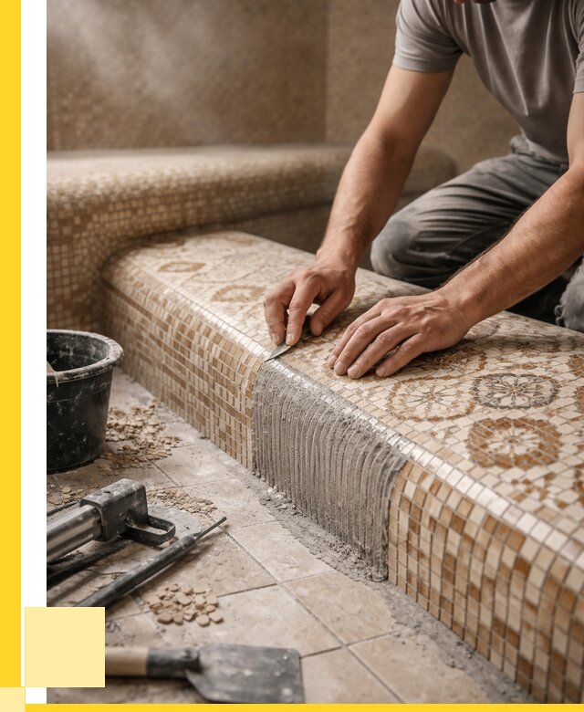 Плитка для хамама под ключ в Лесосибирске от 3645 р. | ЭриданЛсс