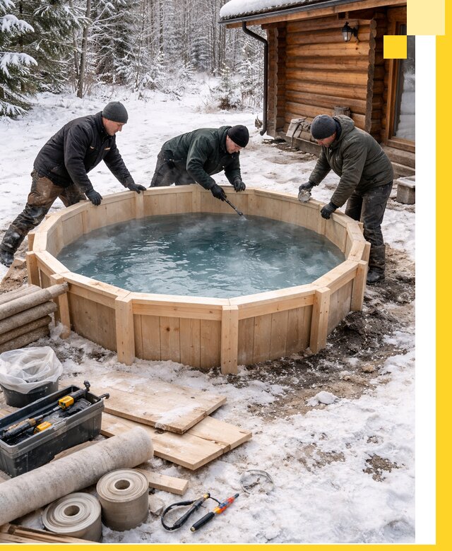 Изготовление и установка ледяных купелей под ключ в Лесосибирске